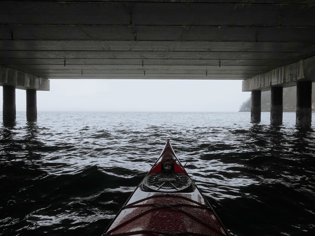 12 Kayaking under Vashon ferry dock.JPG
